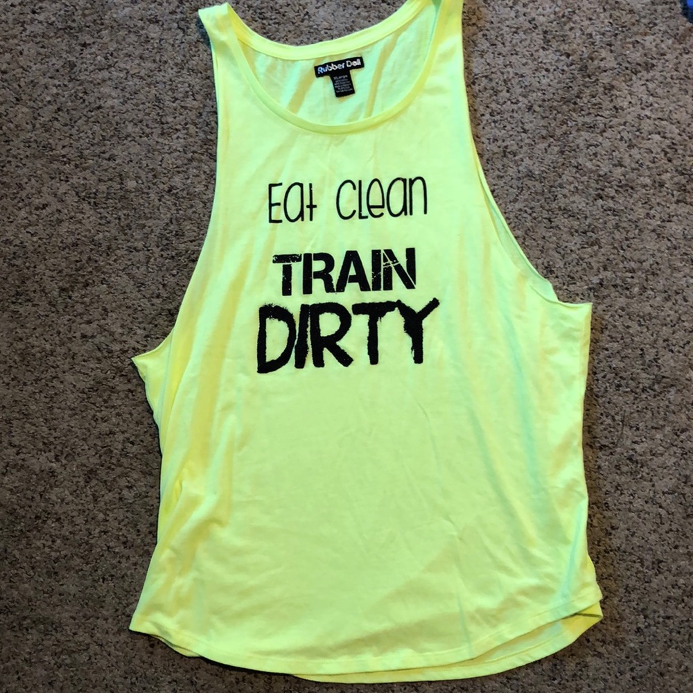 Fun “Eat Clean & Train Dirty Tank